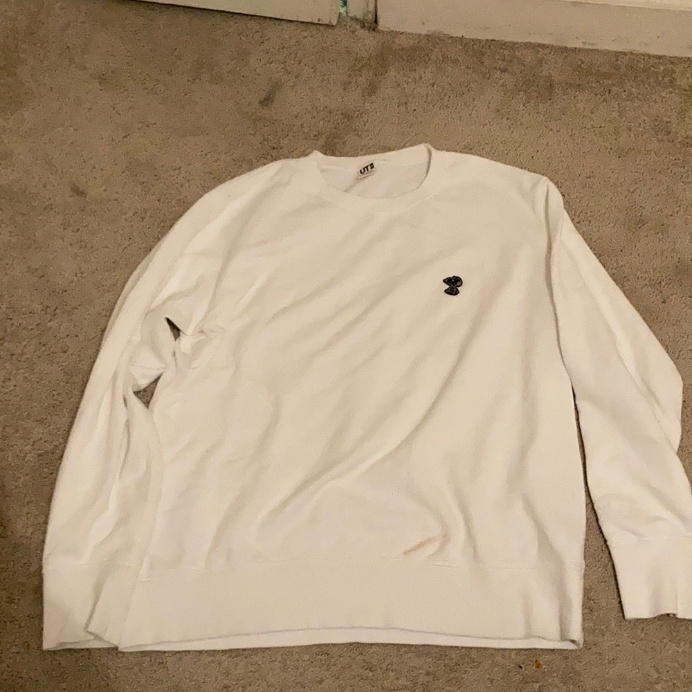 kaws x peanuts crew neck sweatshirt